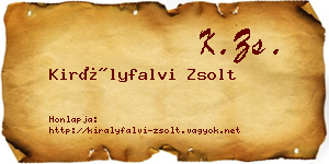 Királyfalvi Zsolt névjegykártya
