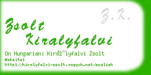 zsolt kiralyfalvi business card